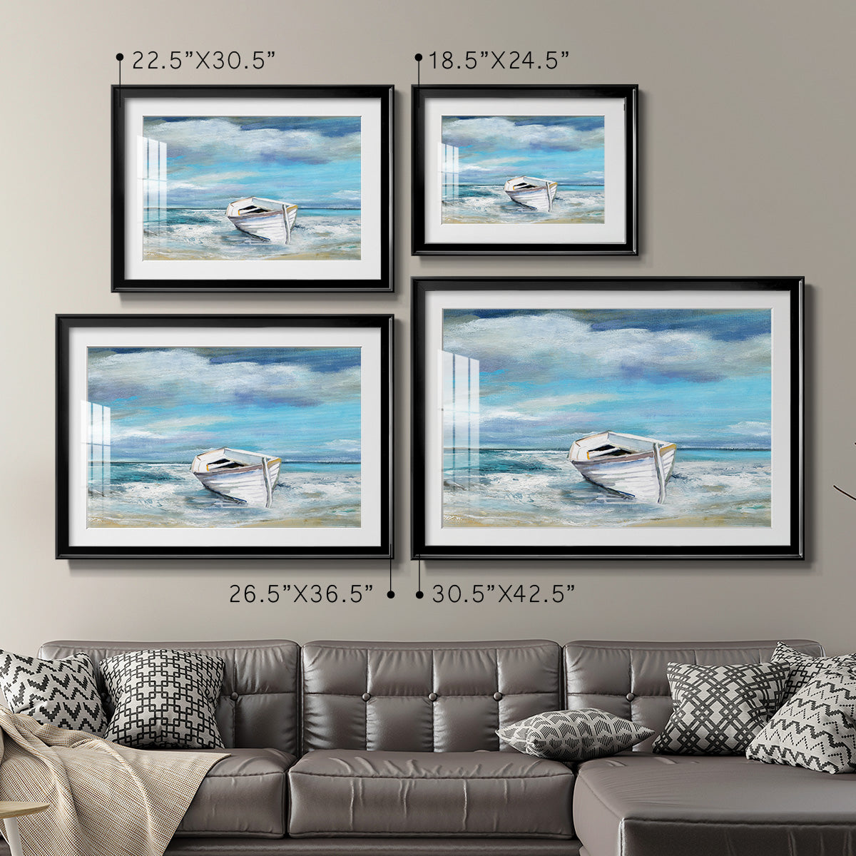 Classic Coast - Modern Framed Art Print
