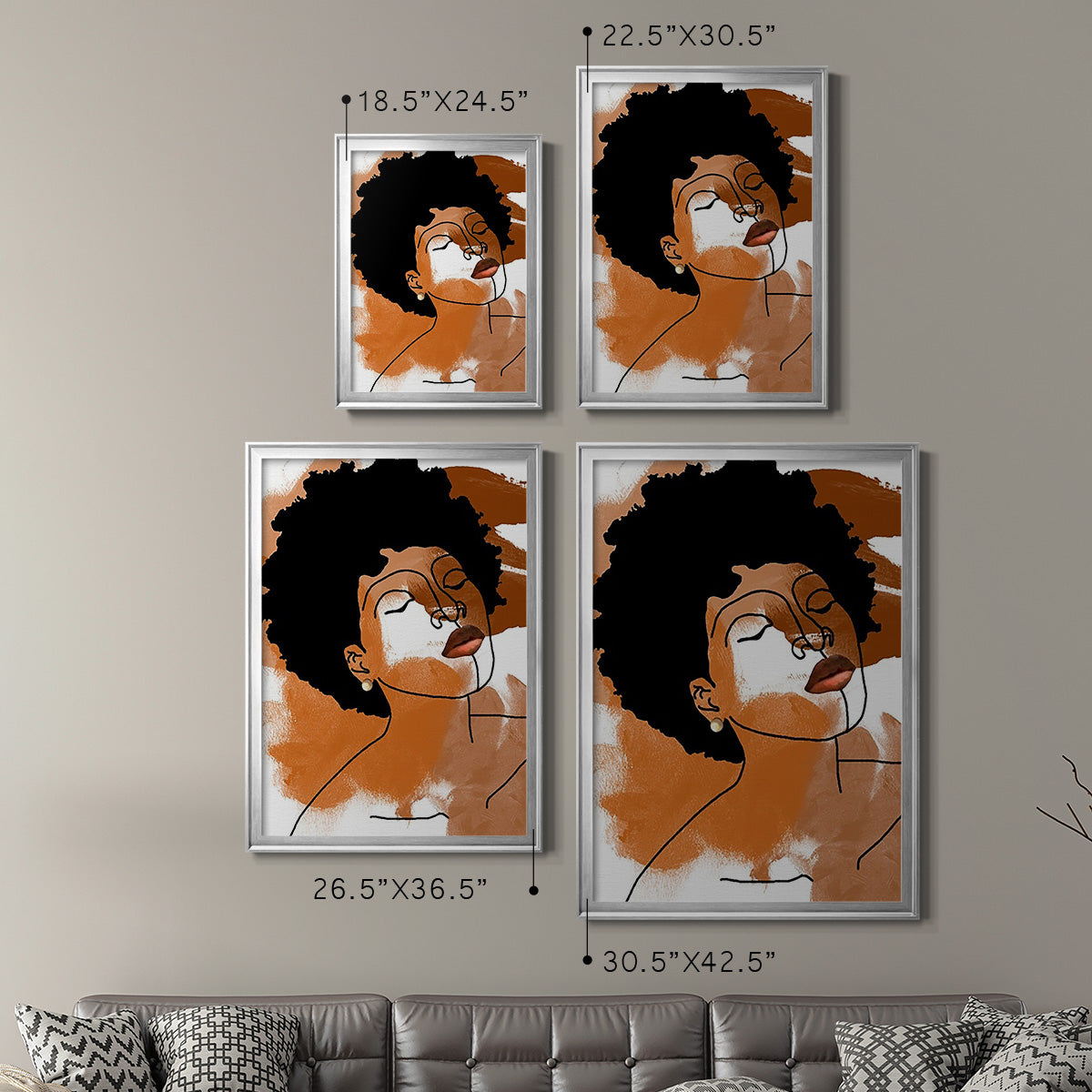 Phenomal Women IV - Modern Framed Canvas Print