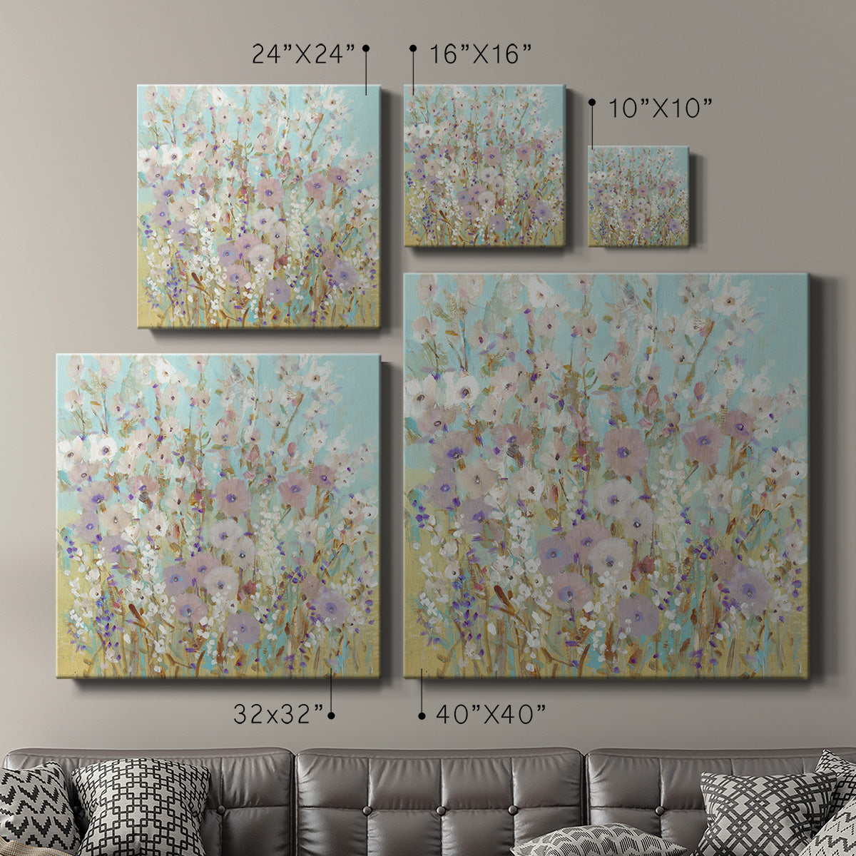 Mixed Flowers I - Canvas Art Print