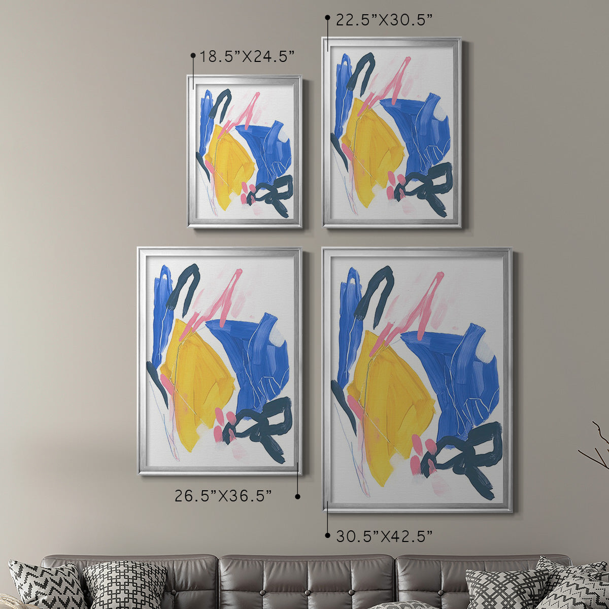 Feedback Loop I - Modern Framed Canvas Print