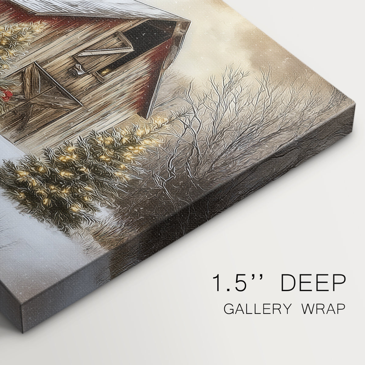 Gilded Nativity at Eve - Canvas Art Print