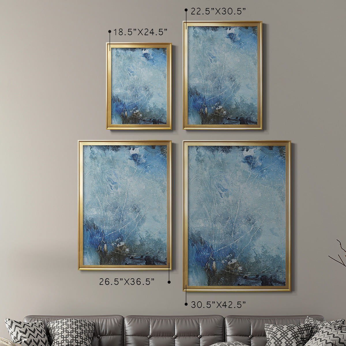 Coastal Seas III - Modern Framed Canvas Print