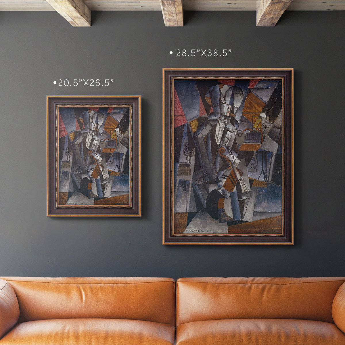 The Musician - Ornate Framed Canvas Print