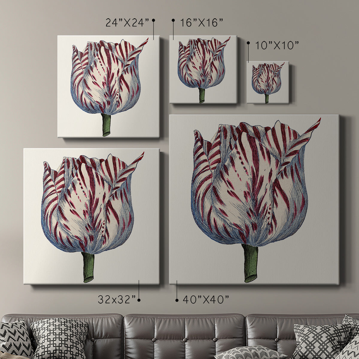 Tulip Garden VI - Canvas Art Print