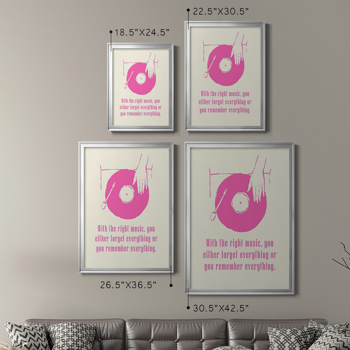 Sweet Melody I - Modern Framed Canvas Print