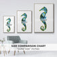 Seahorse - Framed Premium Gallery Wrapped Canvas L Frame - Ready to Hang