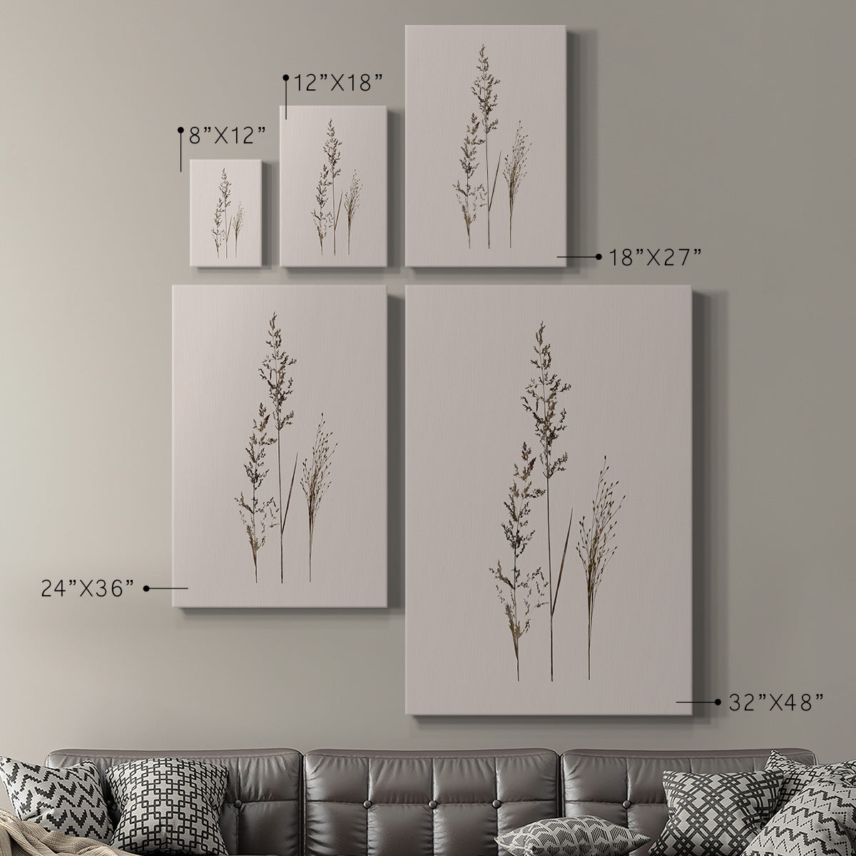 Delicate Stems I - Canvas Art Print