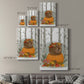 Fox Curled on Pumpkin Premium Gallery Wrapped Canvas - Ready to Hang