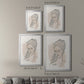 Greek Busts V - Modern Framed Canvas Print