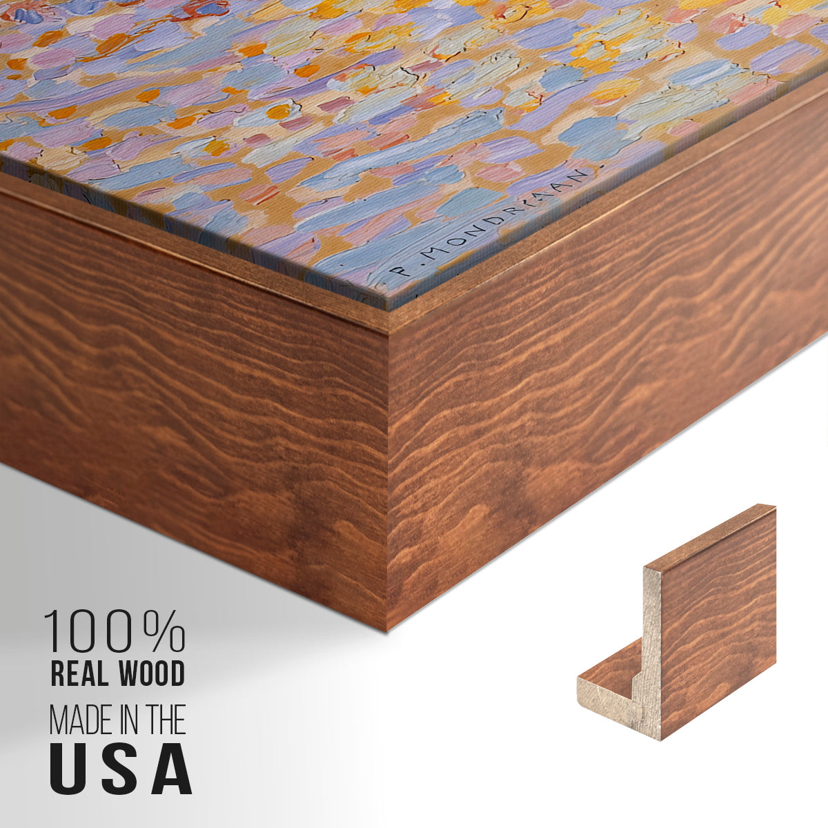 Dune III, 1909 - Floater Framed Canvas Print