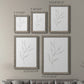Size comparison chart for a set of two gray barnwood framed canvas prints.