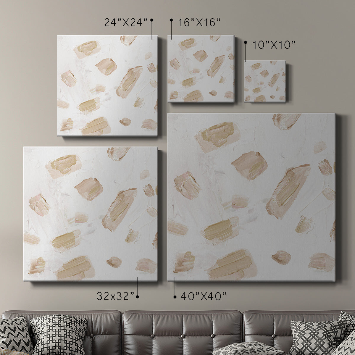 Blushing Neutrals IV - Canvas Art Print