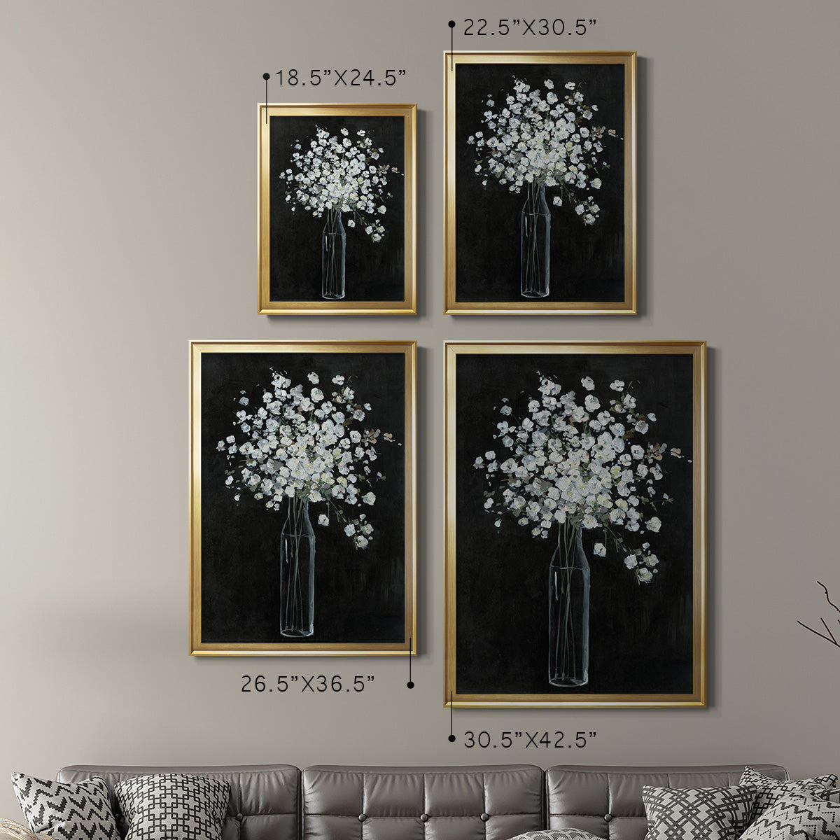 Filled with Spring - Modern Framed Canvas Print