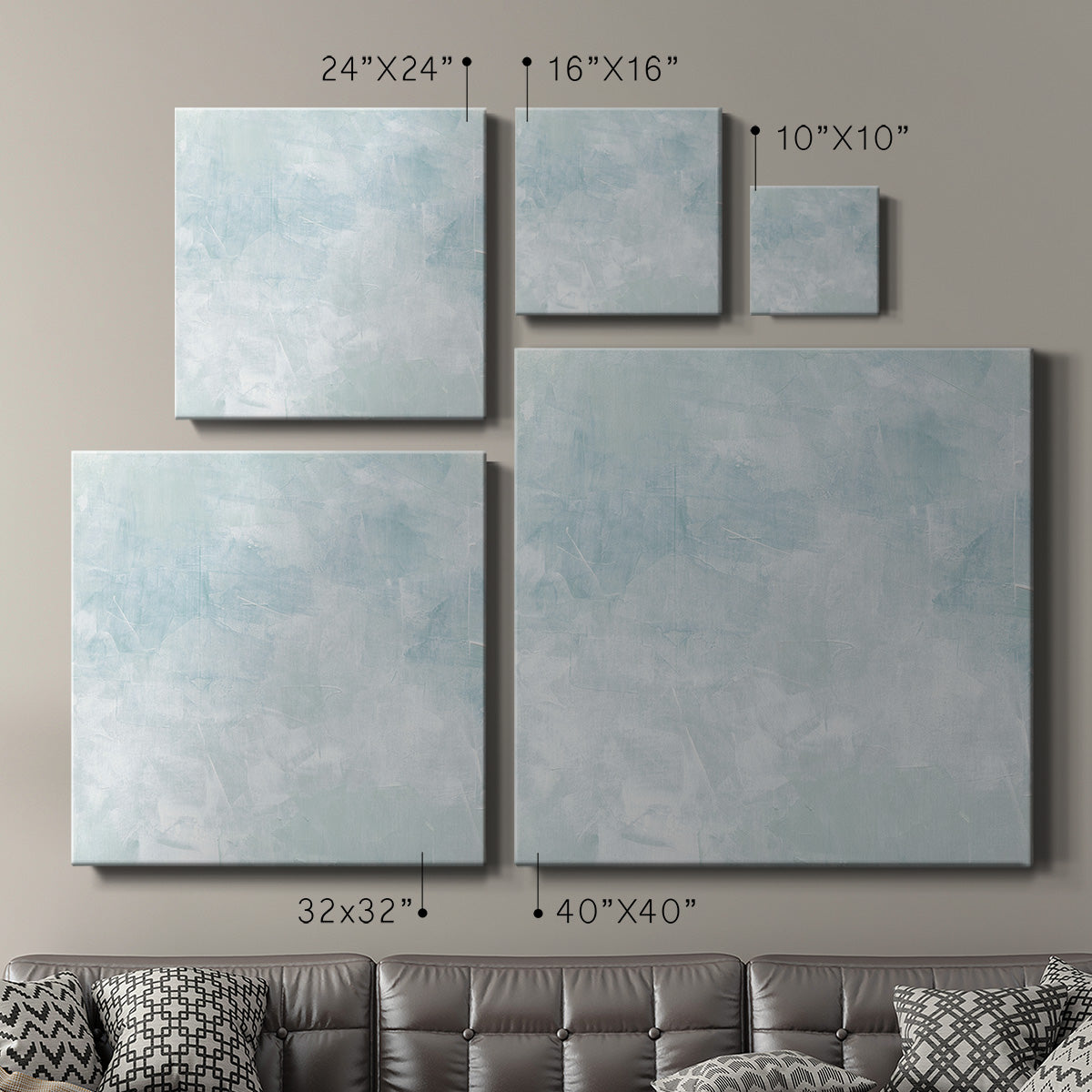 Drifting Blue II - Canvas Art Print