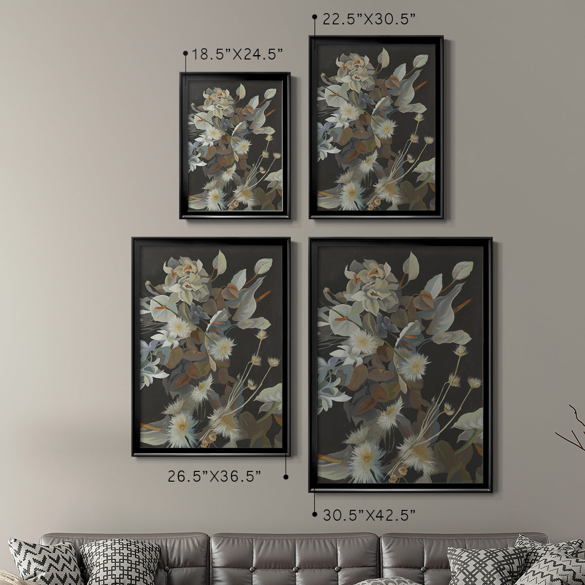 Turn a New Leaf - Modern Framed Canvas Print