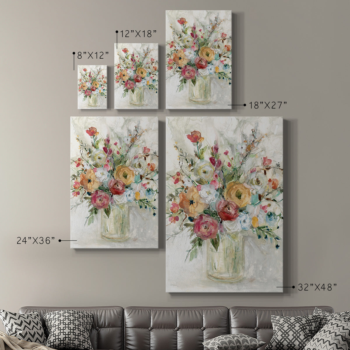 Contemporary Bouquet - Canvas Art Print