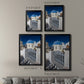 Santorini Sidewalk - Modern Framed Canvas Print