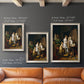 Classical interior painting of an artist at work by Louis-Leopold Boilly in an ornate champagne frame shown in multiple vertical size options.