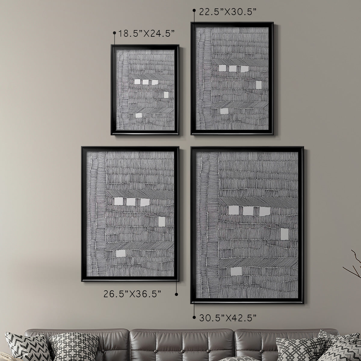 Tedious I - Modern Framed Canvas Print