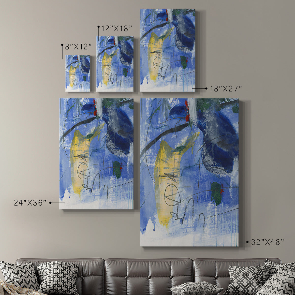 Tribal Symbols III Premium Gallery Wrapped Canvas - Ready to Hang