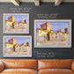 Impressionist Italian village scene by John Singer Sargent in an ornate weathered white frame shown in multiple size options.