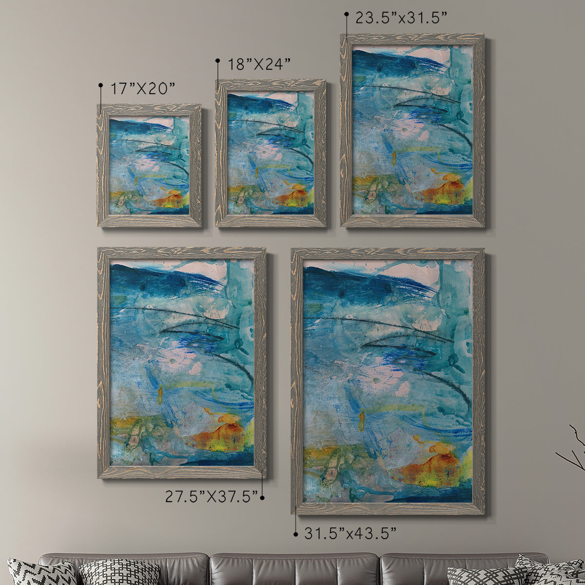 Spring Winds V - Premium Framed Canvas 2 Piece Set - Ready to Hang