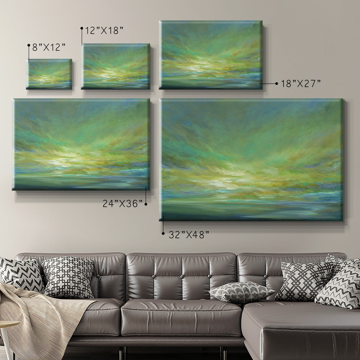 Coastal Views II Premium Gallery Wrapped Canvas - Ready to Hang