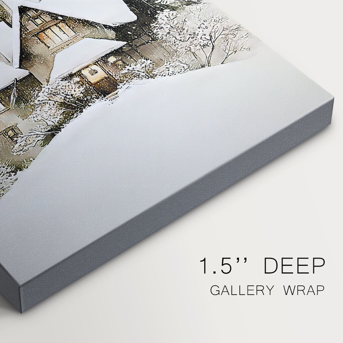 Silver Yule Promise - Canvas Art Print