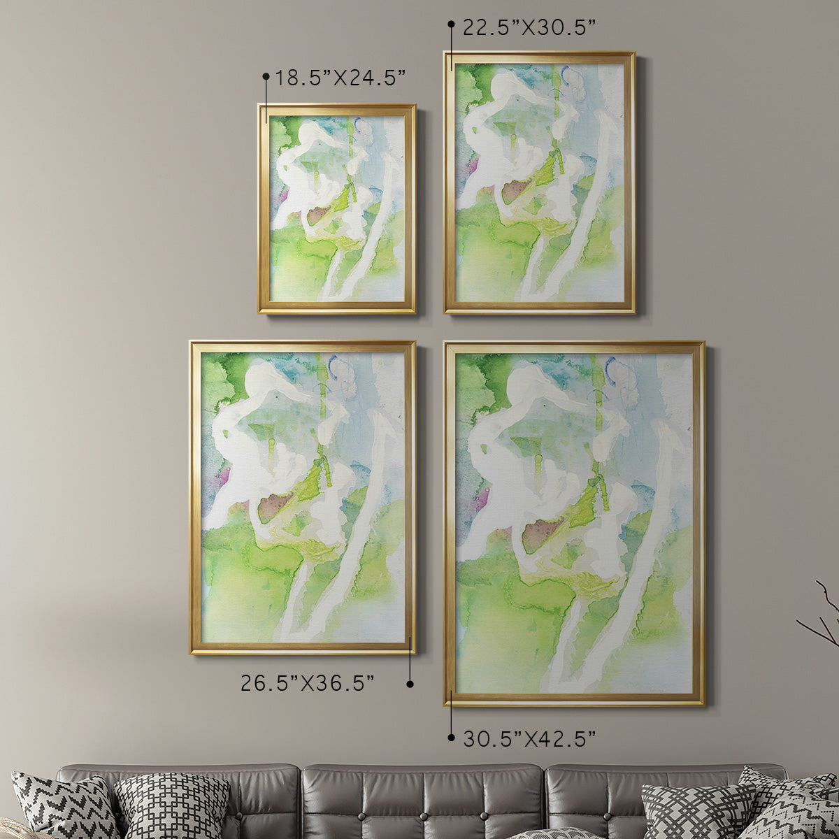 Rising Above II - Modern Framed Canvas Print