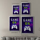It's Game On II - Modern Framed Canvas Print