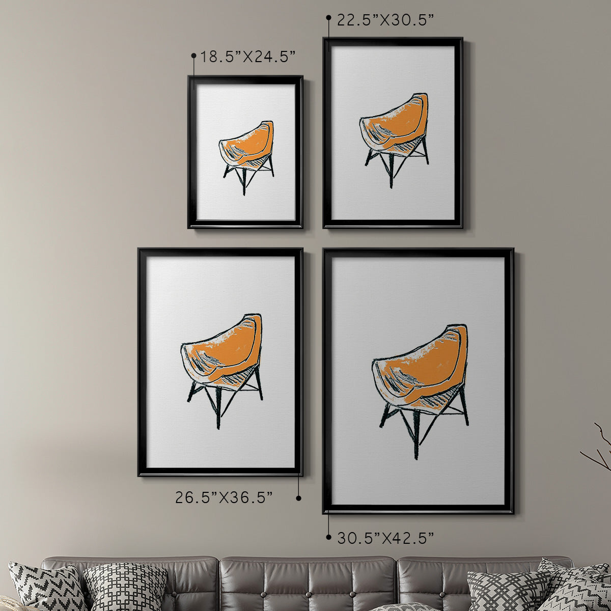 Take a Seat XII - Modern Framed Canvas Print