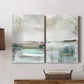 Summer Teal I Premium Gallery Wrapped Canvas - Ready to Hang - Set of 2 - 8 x 12 Each