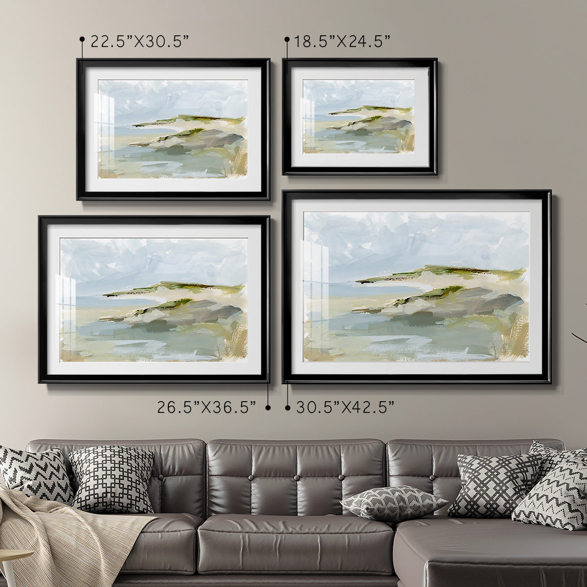 Sea Cove Impression I - Modern Framed Art Print