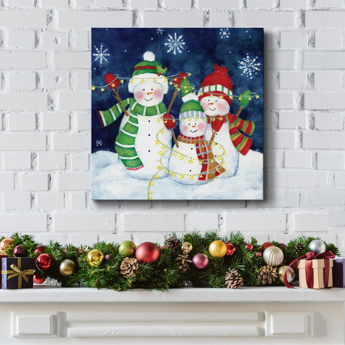 Festive Lights I-Premium Gallery Wrapped Canvas - Ready to Hang