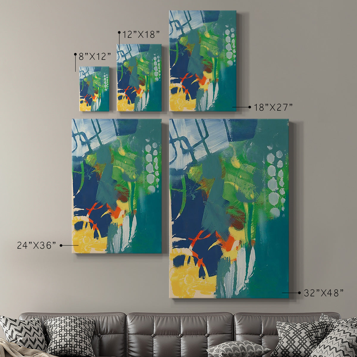 Tropical Graphics III Premium Gallery Wrapped Canvas - Ready to Hang