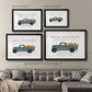 Fresh Sunflowers Truck - Modern Framed Art Print