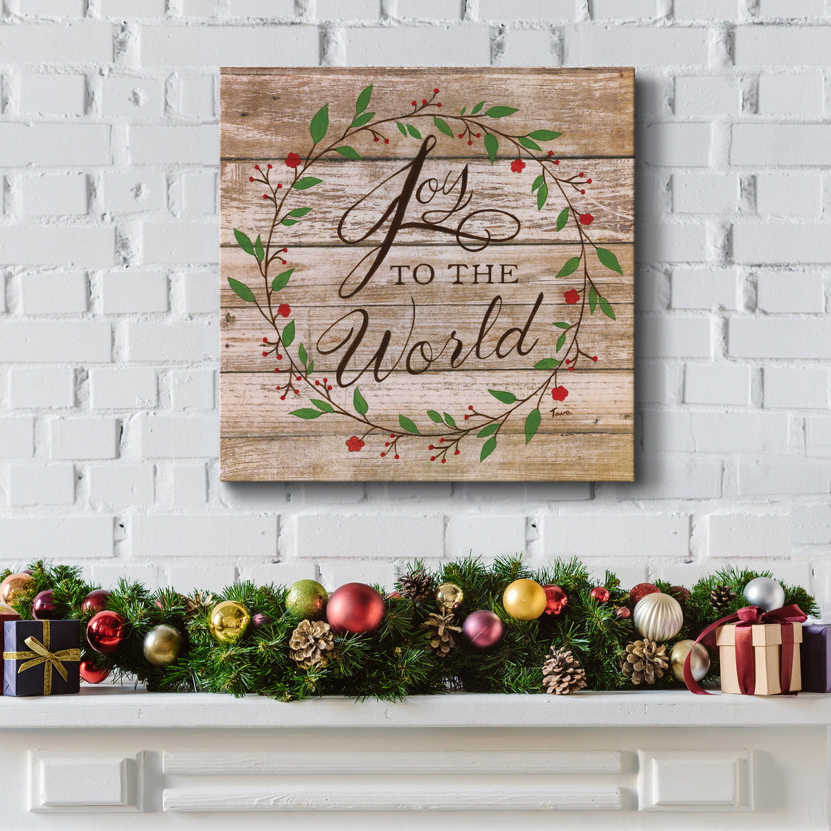 Joy To The World-Premium Gallery Wrapped Canvas - Ready to Hang