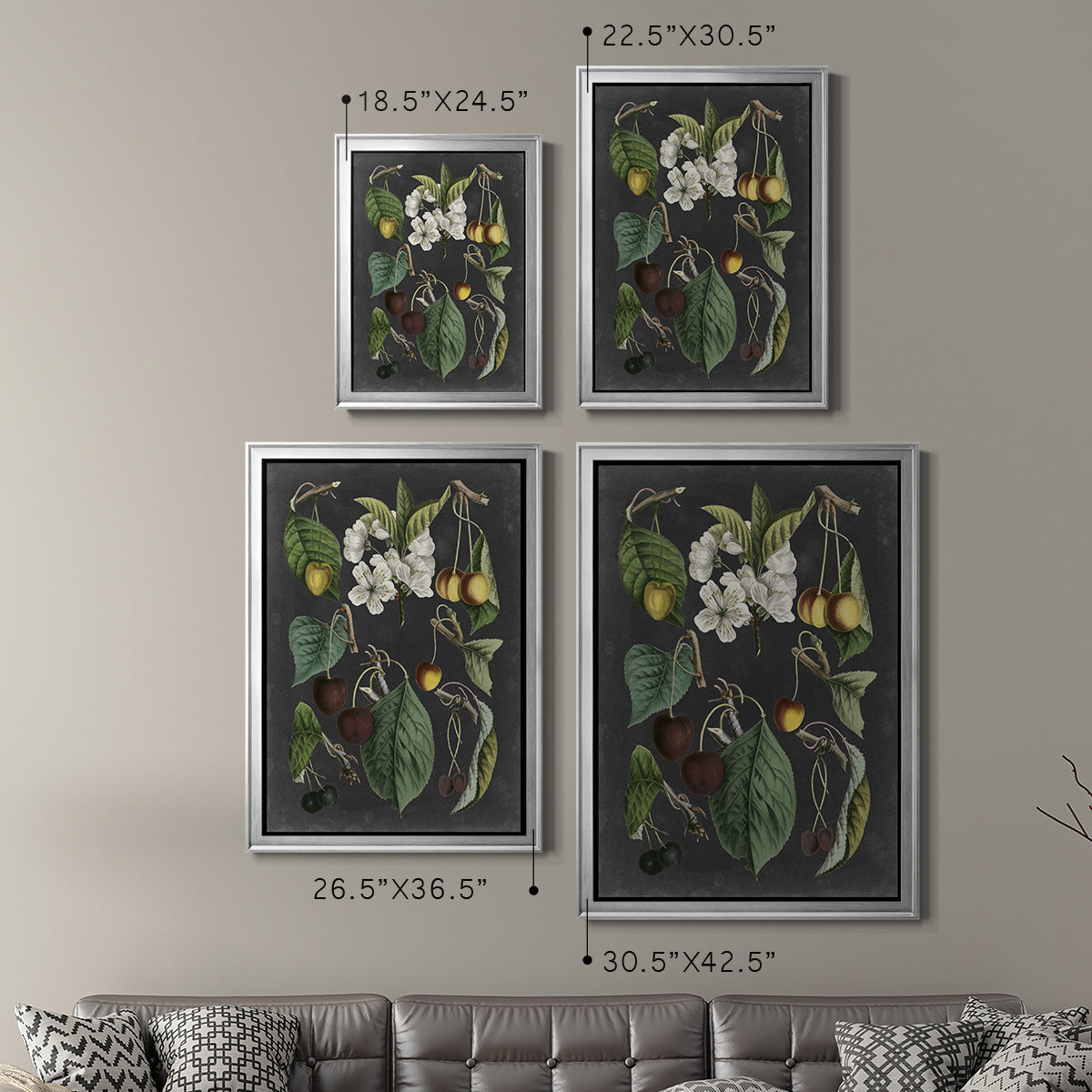 Orchard Varieties II - Modern Framed Canvas Print