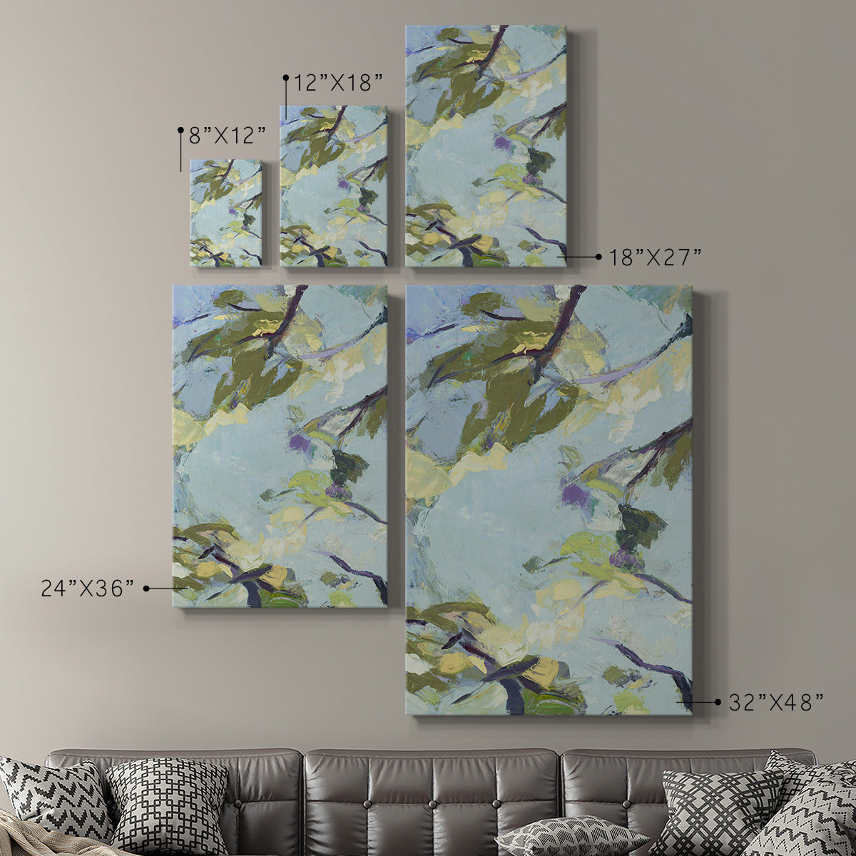 Aqua Sky Premium Gallery Wrapped Canvas - Ready to Hang