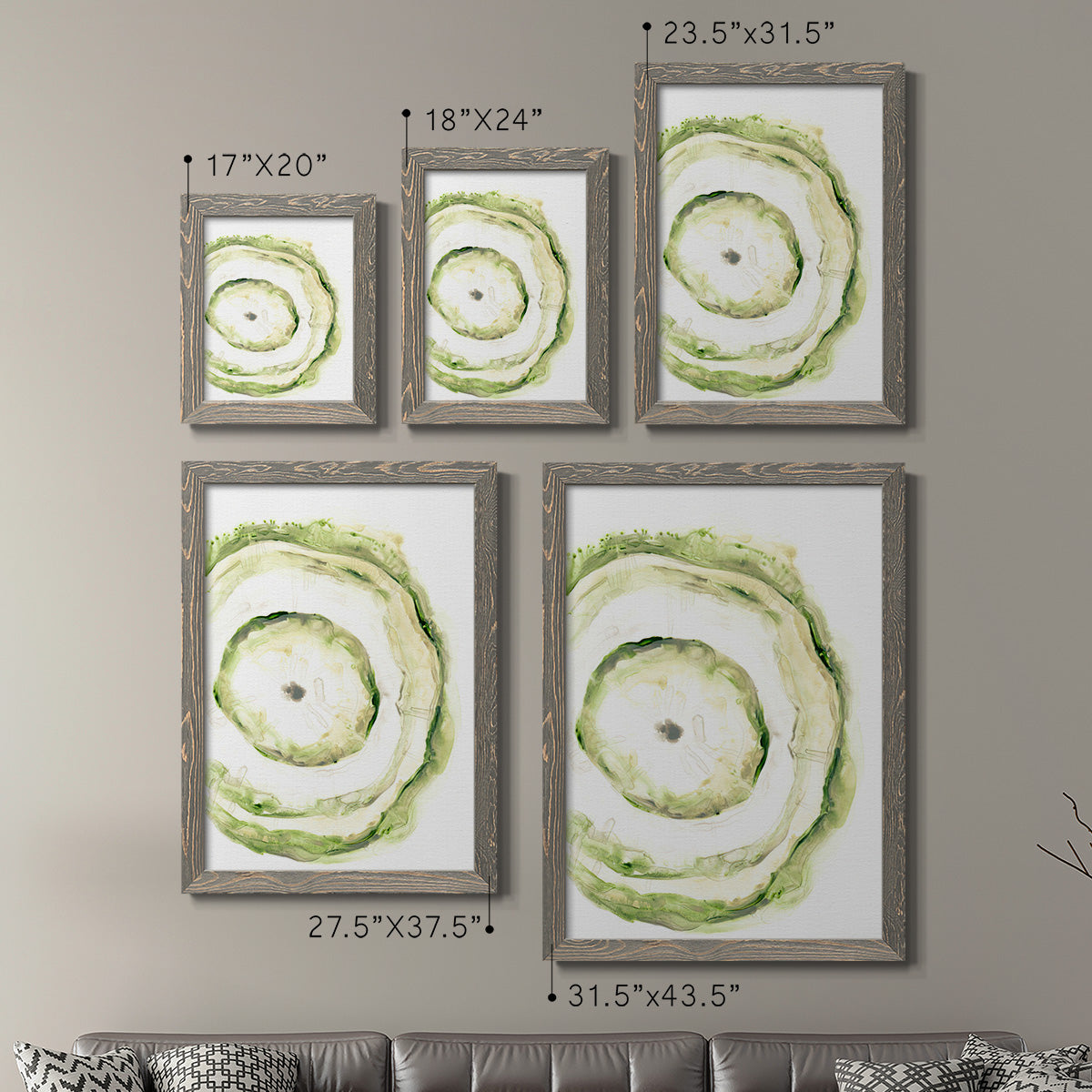 Lichen Halo III - Premium Framed Canvas 2 Piece Set - Ready to Hang