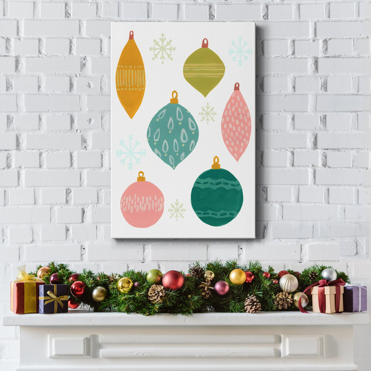 Modern Holiday II Premium Gallery Wrapped Canvas - Ready to Hang