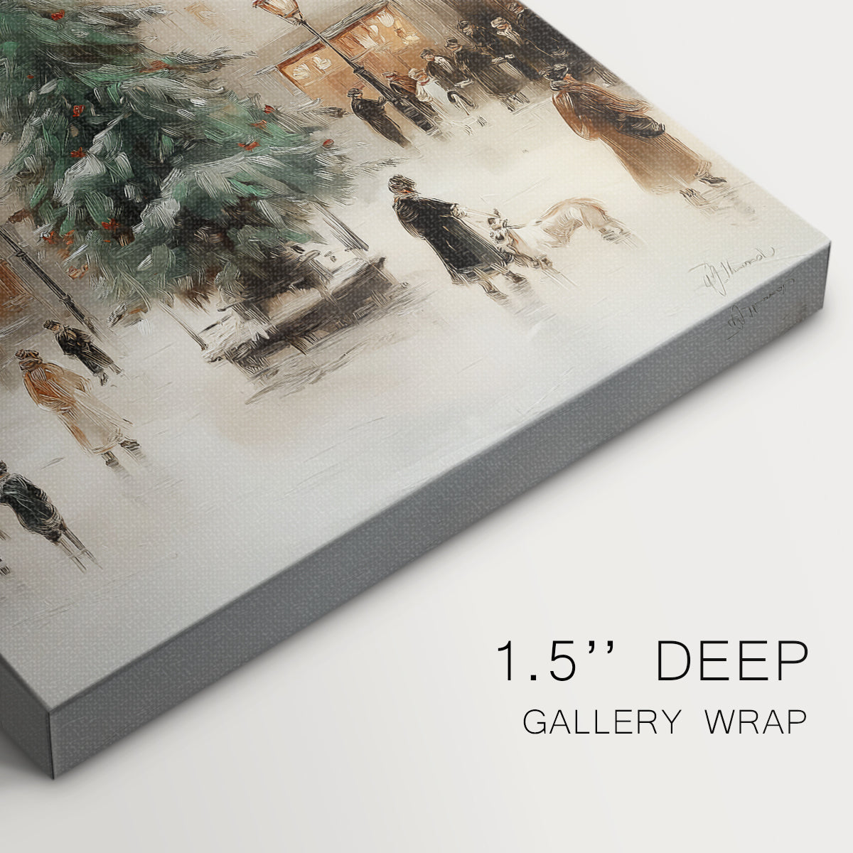 Gilded Sleigh Carol - Canvas Art Print