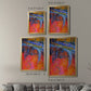 Vibrant Flow I - Modern Framed Canvas Print