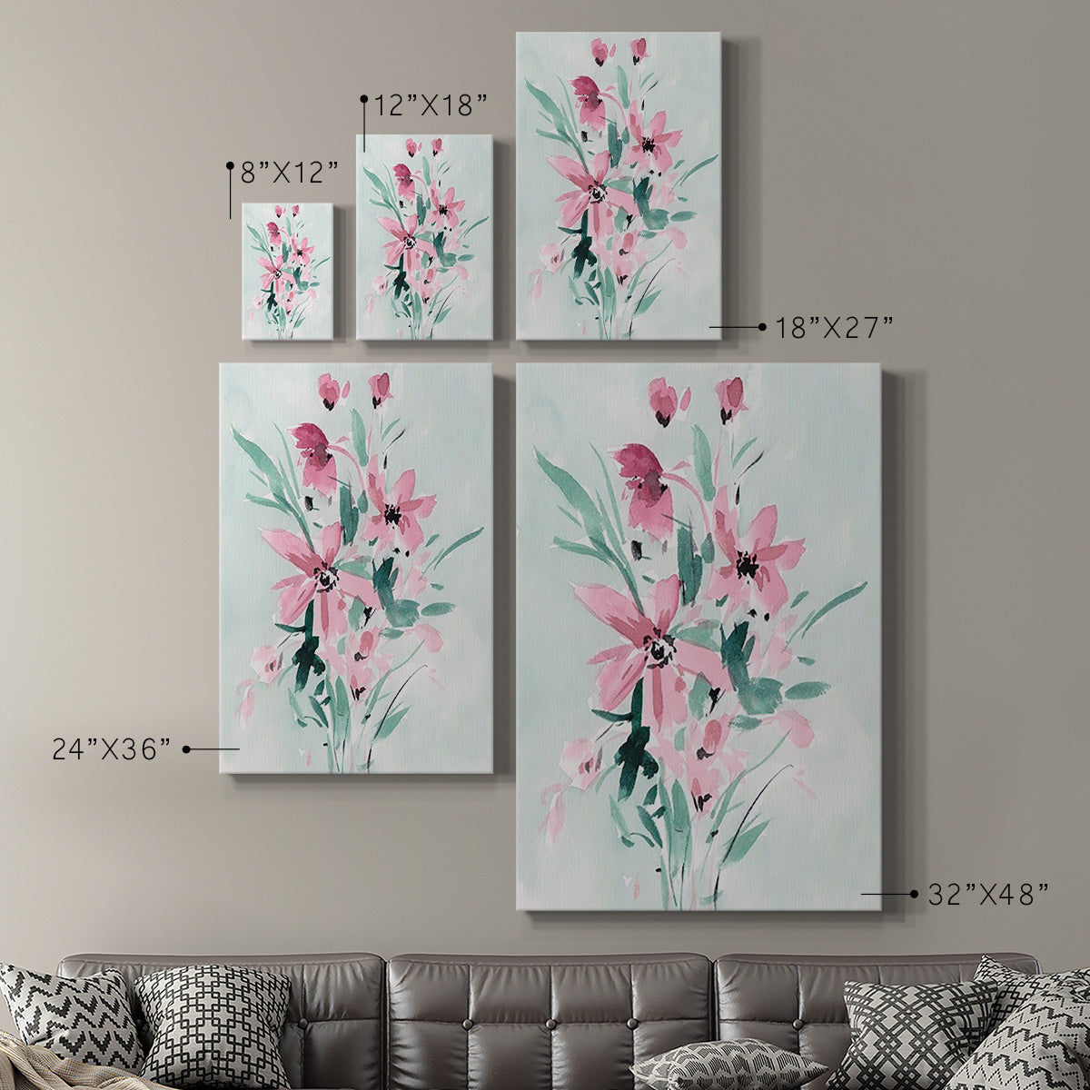 Posy Blooms II - Canvas Art Print