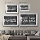Faith Family Football - Modern Framed Art Print