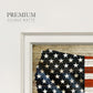 American Flag Premium Framed Print Double Matboard