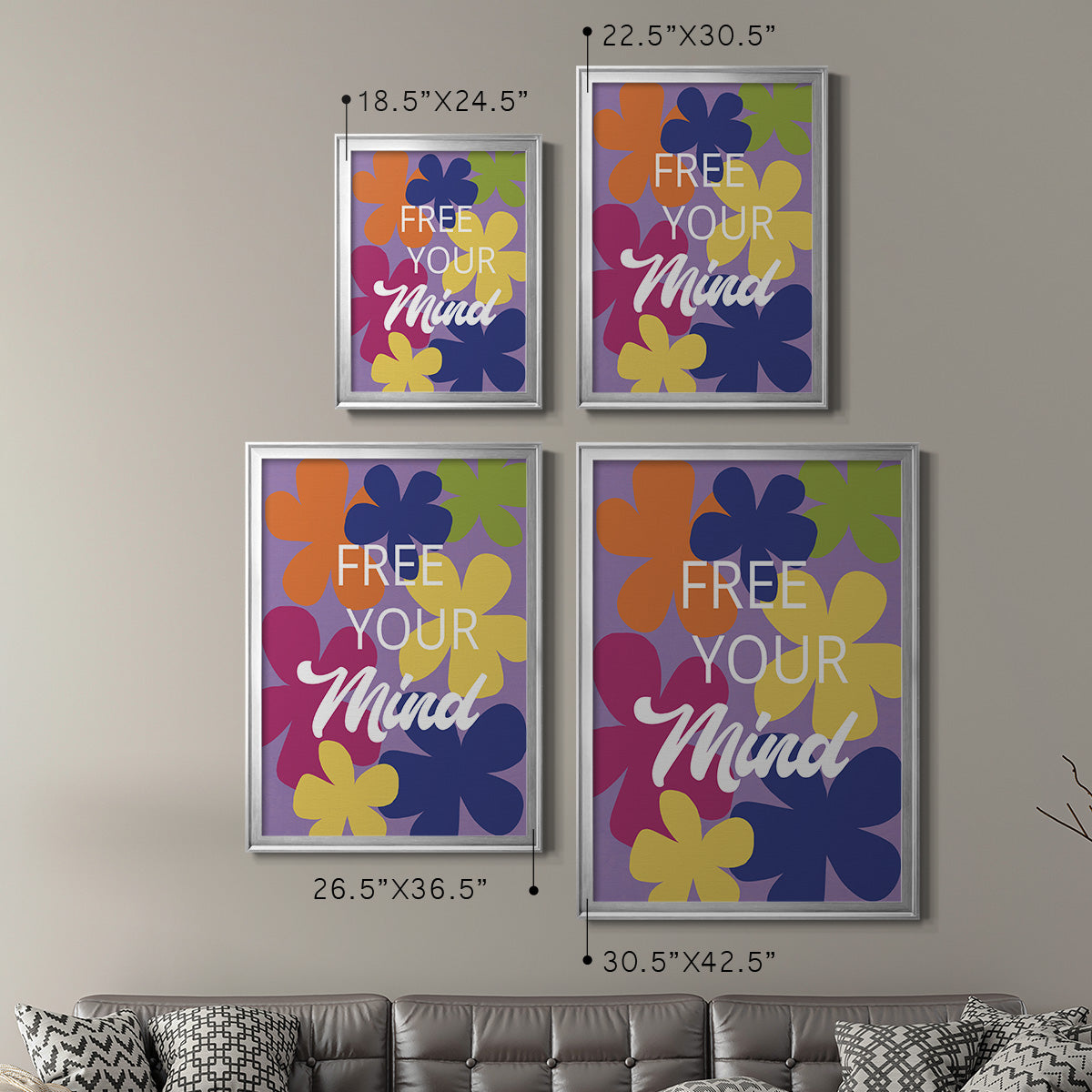 Free Your Mind - Modern Framed Canvas Print