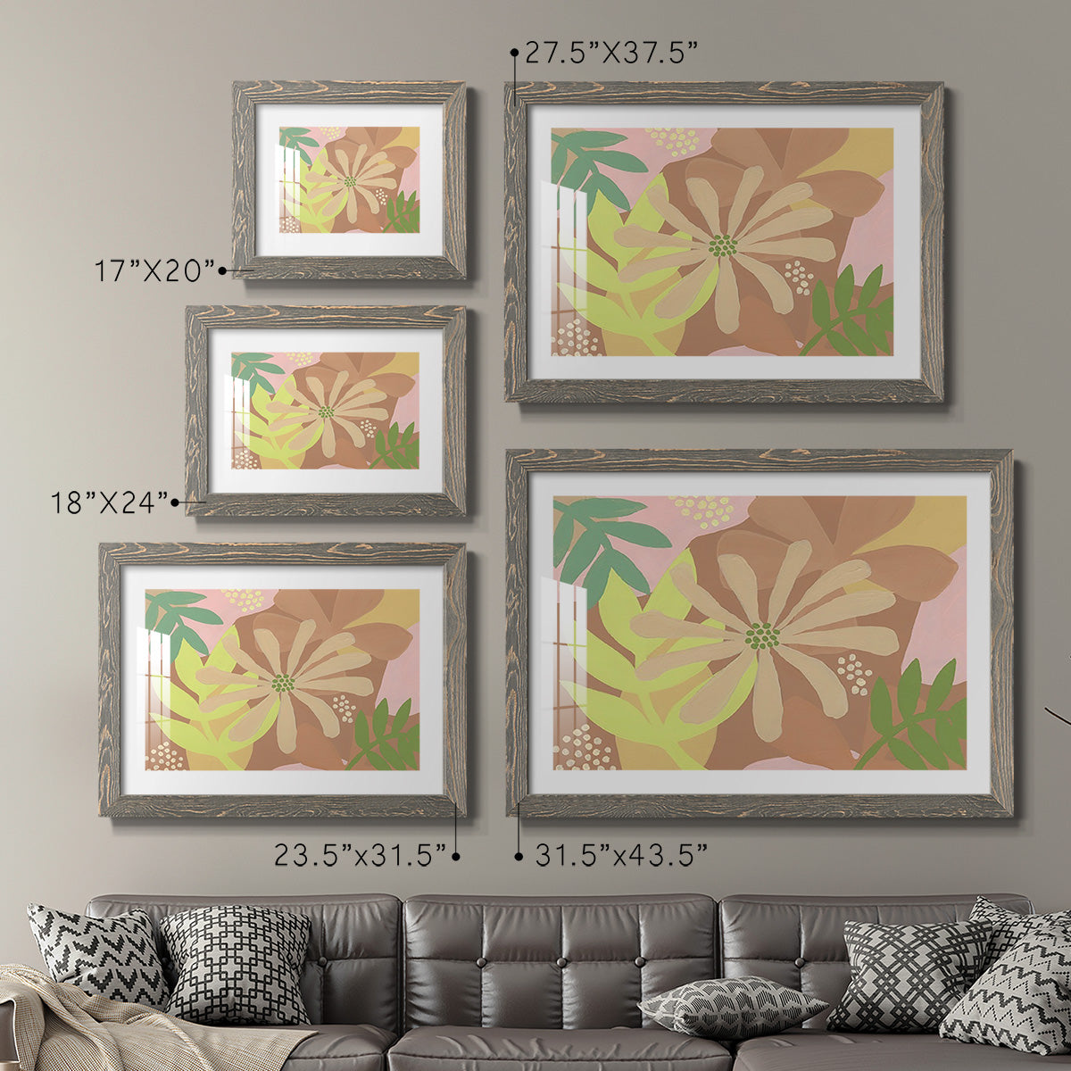 Neutral Blooms II-Premium Framed Print - Ready to Hang