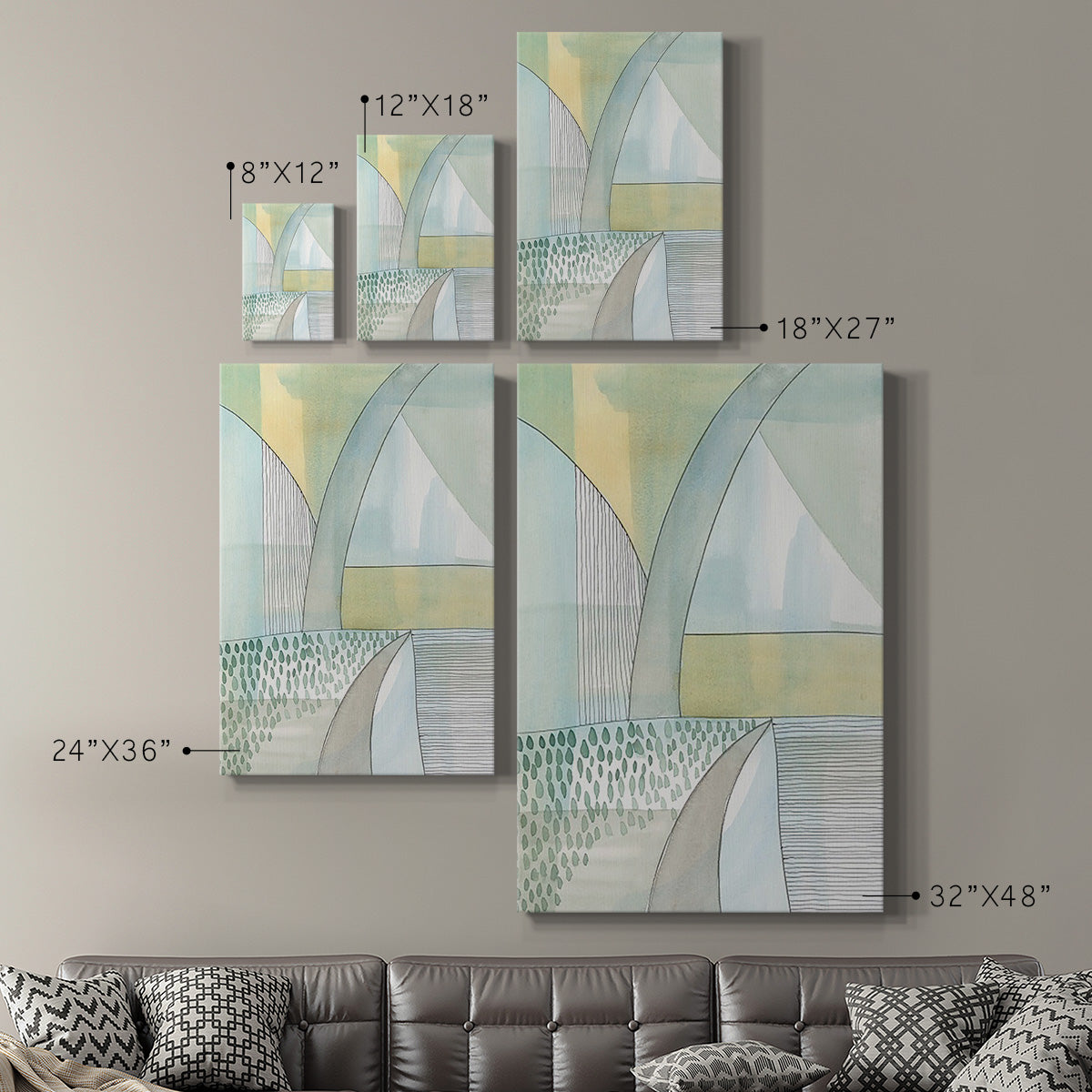 Mint Reflection II - Canvas Art Print