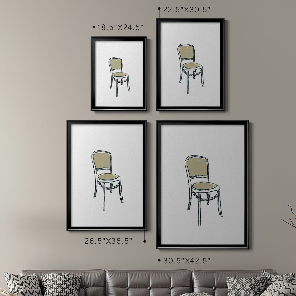 Take a Seat XI - Modern Framed Canvas Print